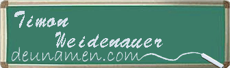 Timon Weidenauer Visitenkarte